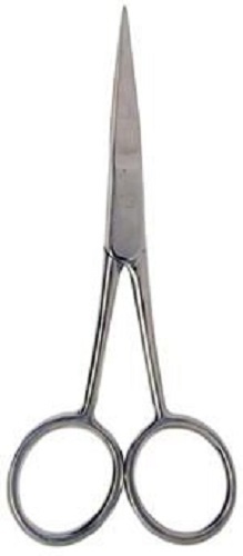 4.5" General Purpose Dissecting Scissors Curved Sharp Tips Stainless Steel