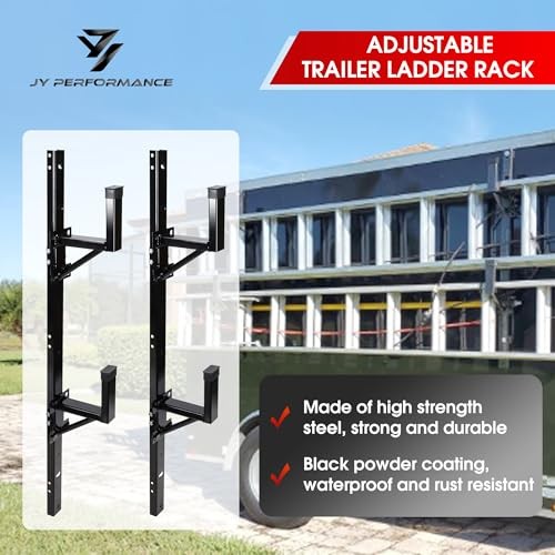 Trailer Ladder Rack Side Wall Mount for Enclosed Trailer Universal Adjustable