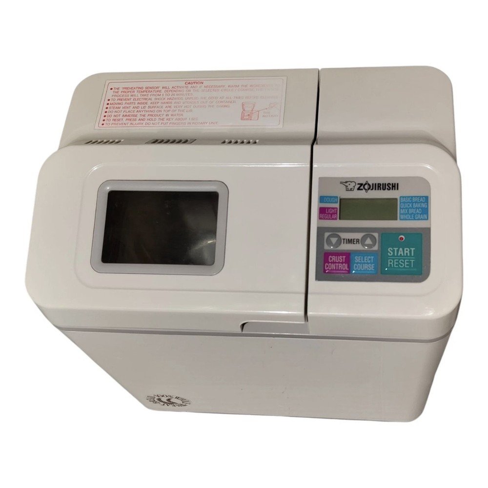 Zojirushi BBCC-Q15 Bread Machine Maker Automatic 1.5lb Loaf TESTED INCOMPLETE