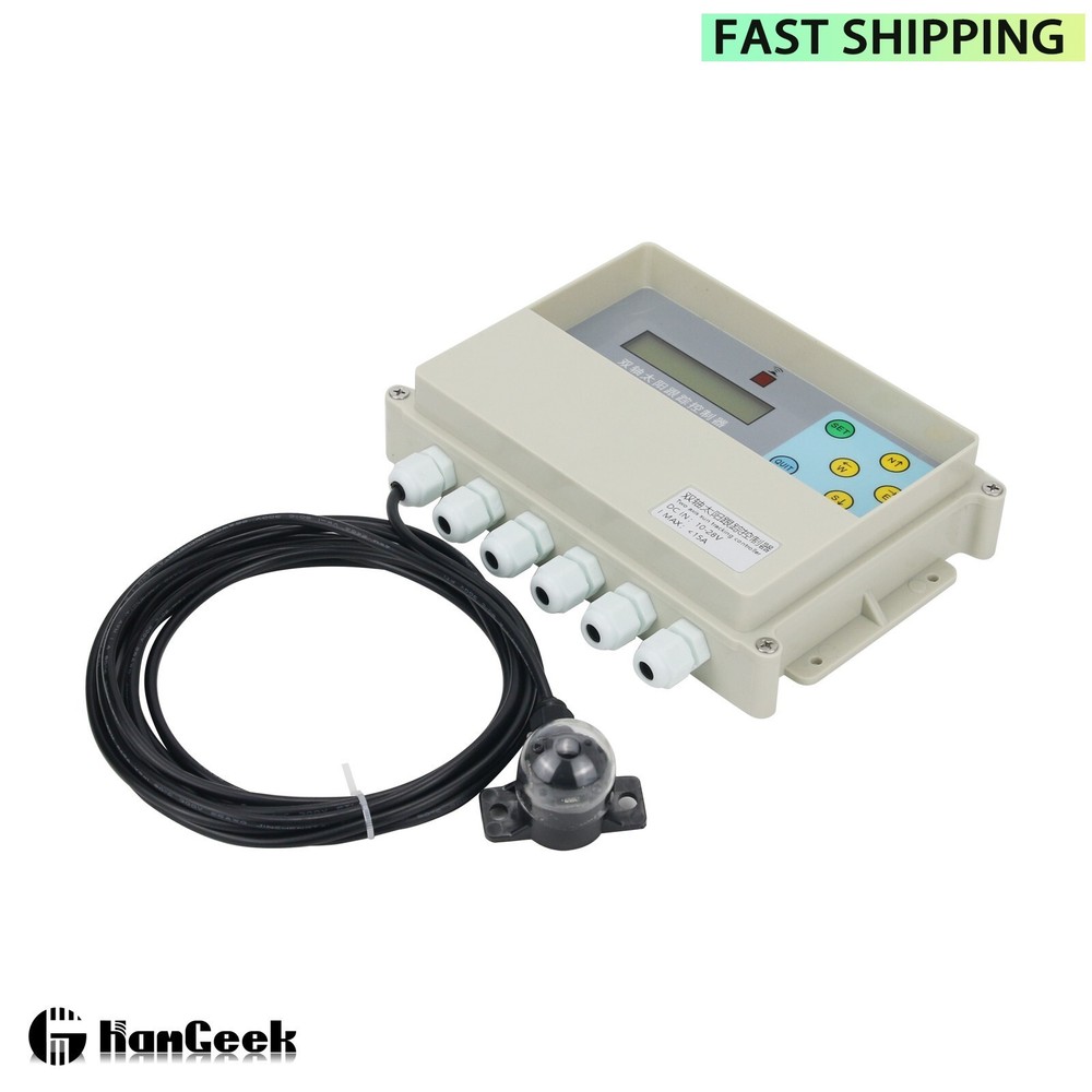 Dual Axis Solar Tracker Controller w/ Remote Control & DC 2 Axis Gimbal for