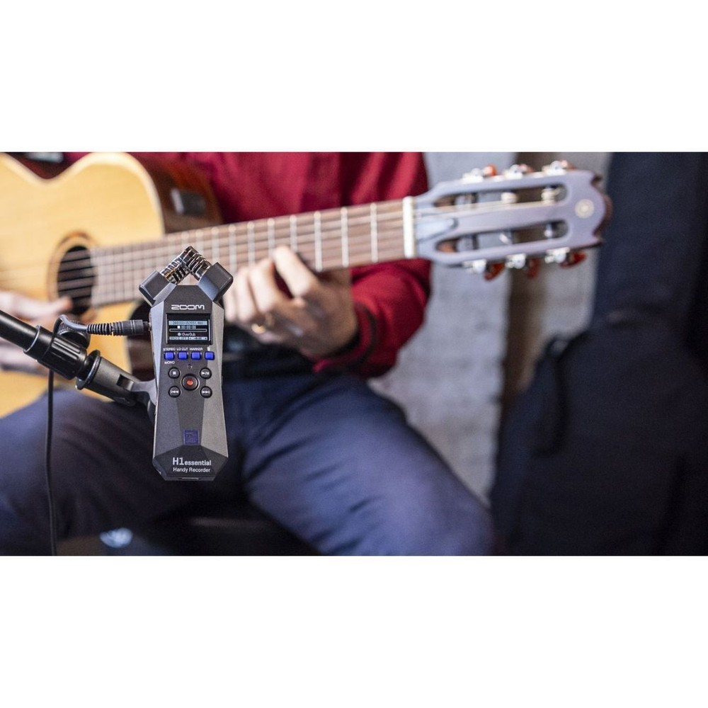 Zoom H1essential Stereo Handy Recorder with 32-Bit Float and Accessibility