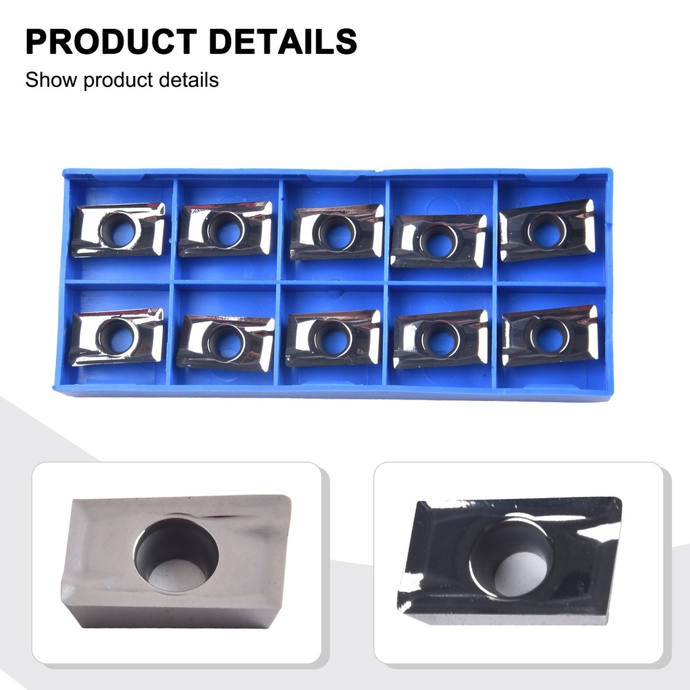 High Performance For Aluminum APKT1604PDERMA3 H01 Carbide Inserts 10pcs