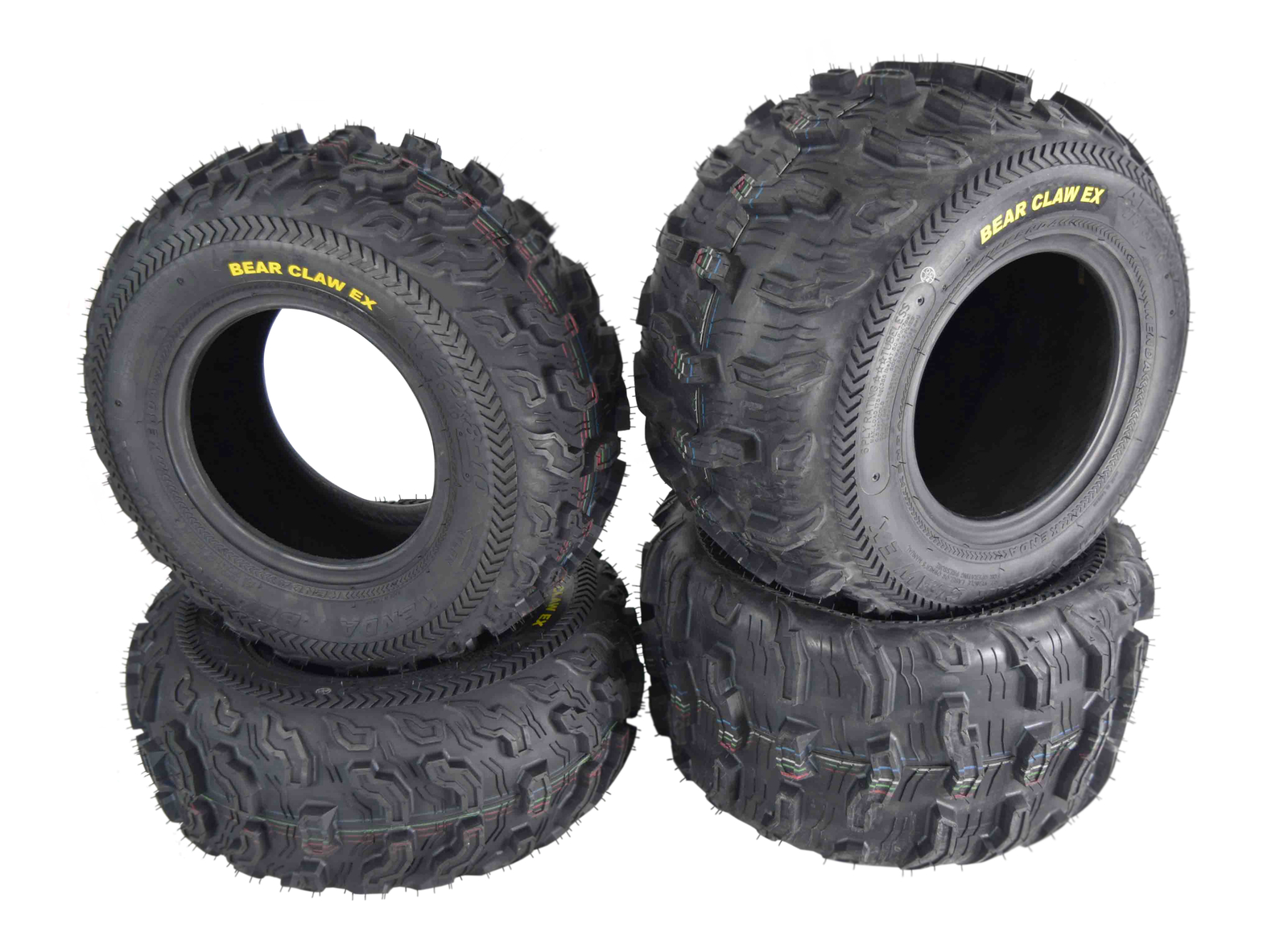 Kenda Bear Claw EX 22x8-10 F 22x11-10 R ATV 6 PLY Tires Bearclaw - 4 Pack Set