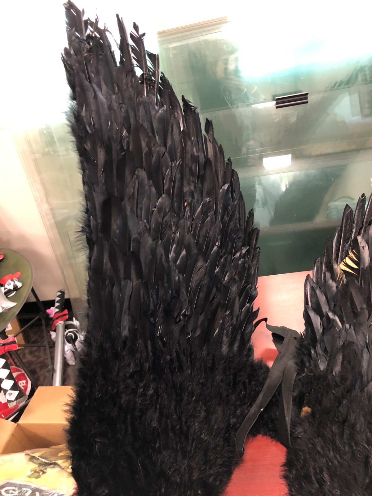 Touch of Nature Black Adult Angel Wings 52" by 36"