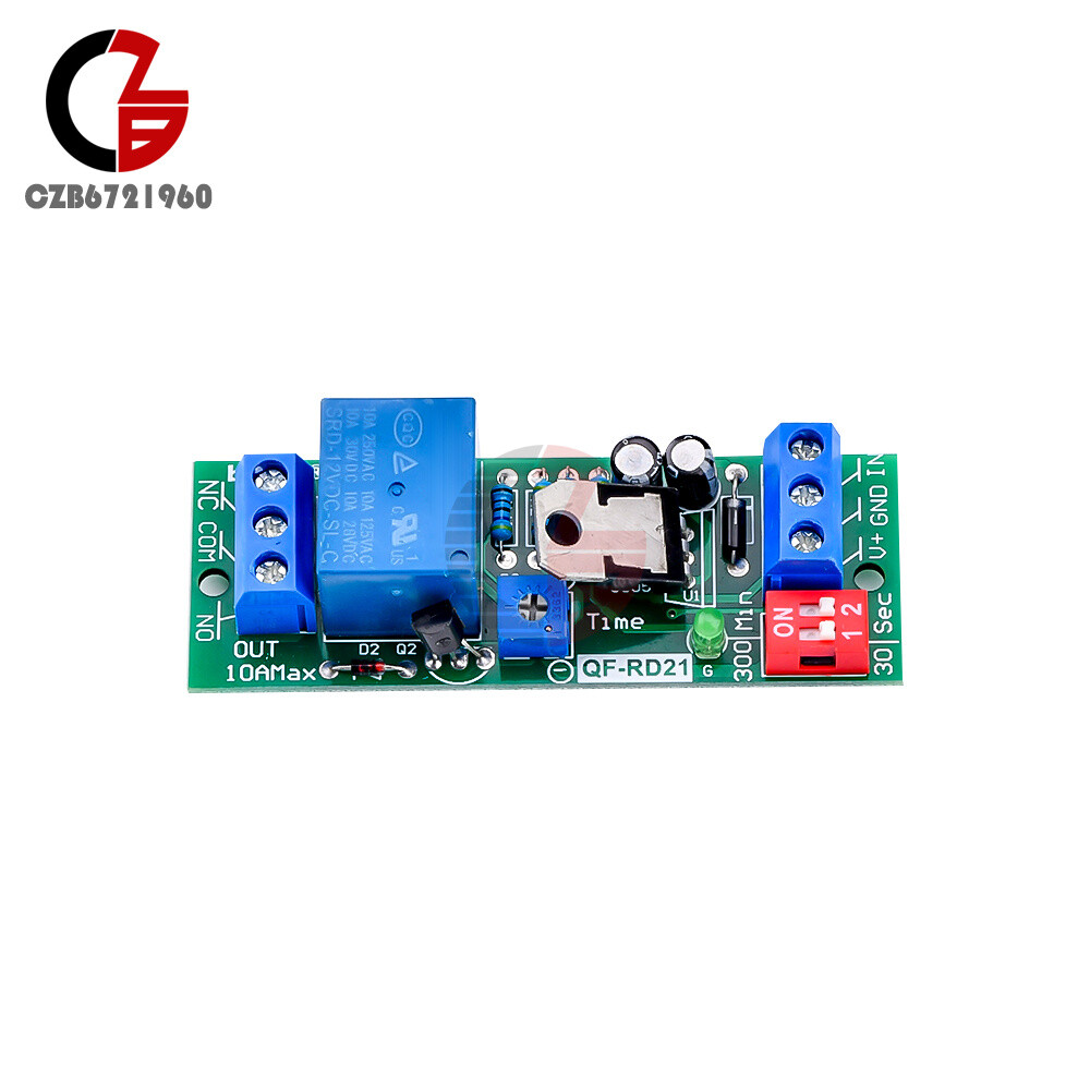 DC5V/12V/24V Adjustable Time Delay Timing Timer Relay Switch Turn ON/OFF Module