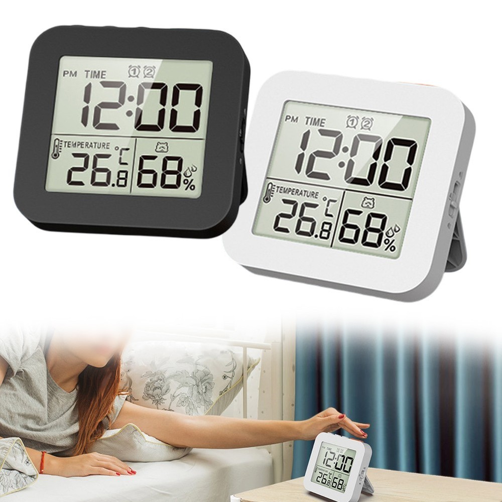 Wall Mountable Clock with Countdown Timer and Thermometer Functionality