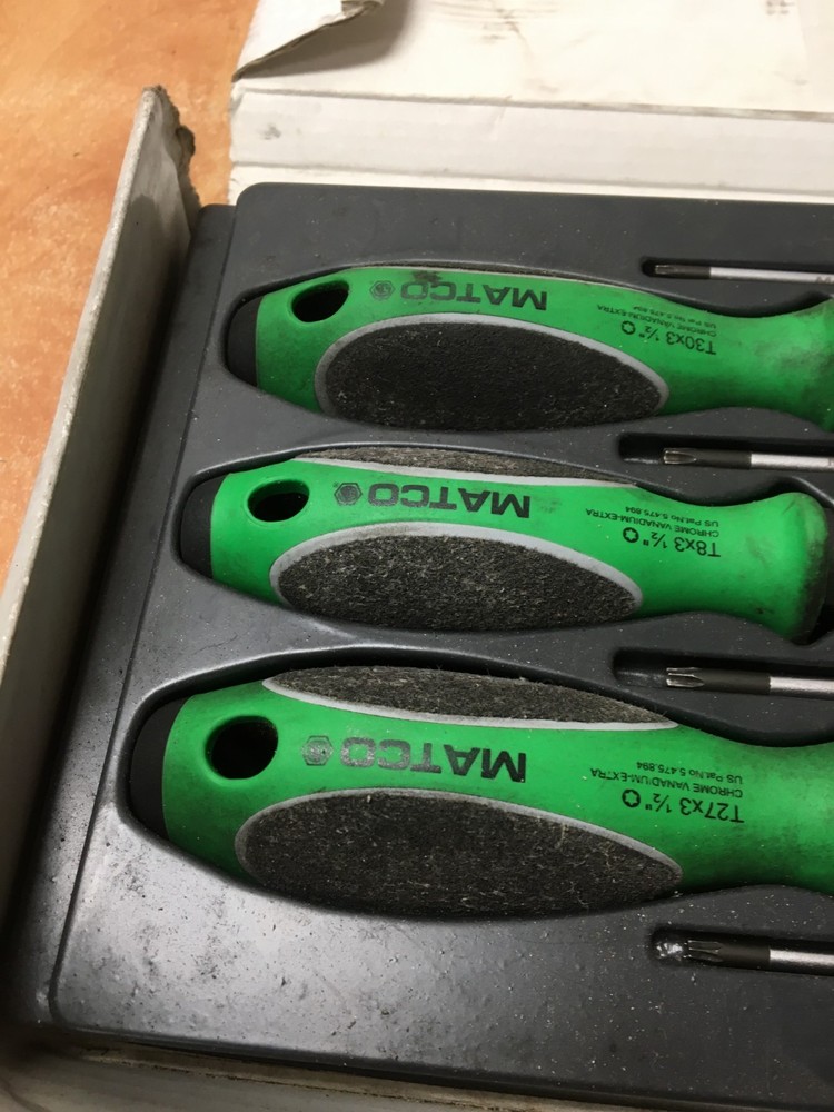 Matco Tools Top Torque II Tamperproof Torx Screwdriver 7PC Set WITTE Germany