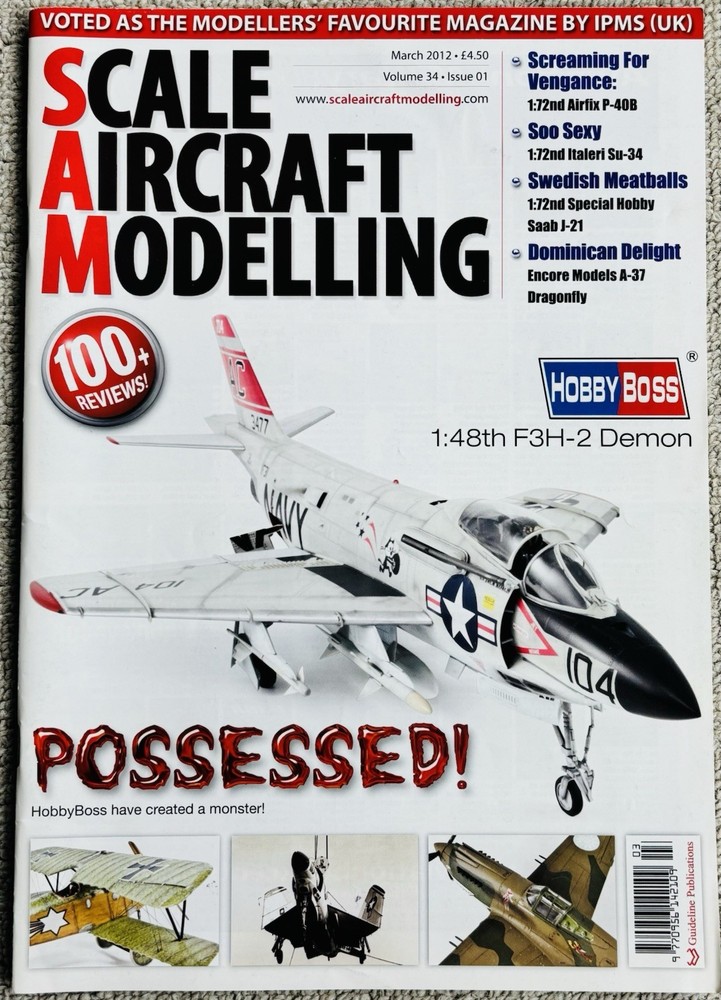 SCALE AIRCRAFT MODELLING MAGAZINE LOT (6 ISSUES) 2011,2012