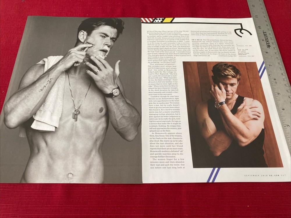 Actor Chris Hemsworth 12-page 2018 Print Article