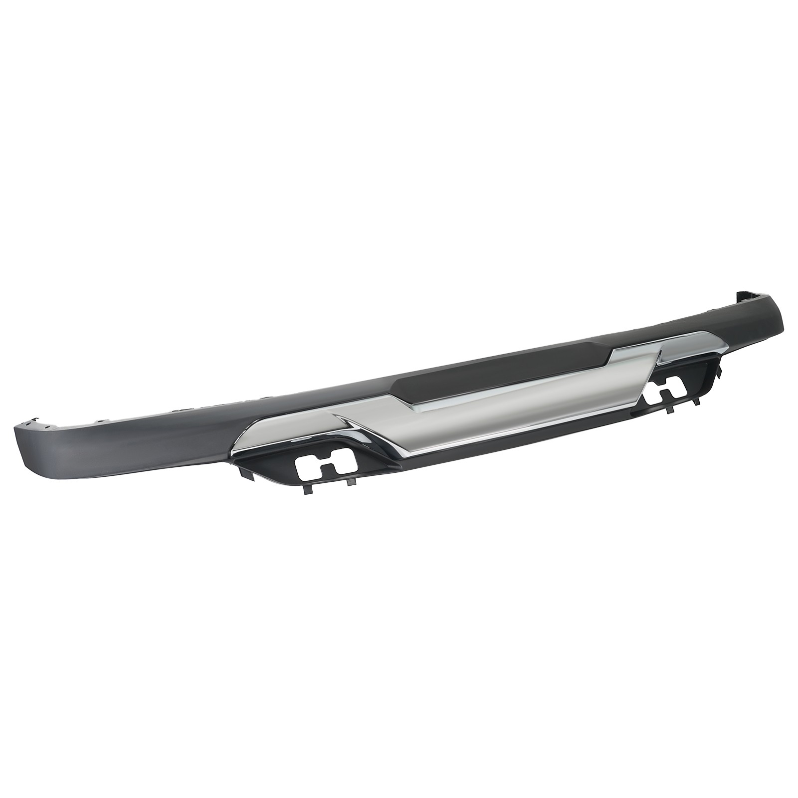 For 2016-2018 Chevy Silverado 1500 Front Lower Bumper Valance+Chrome Skid Plate
