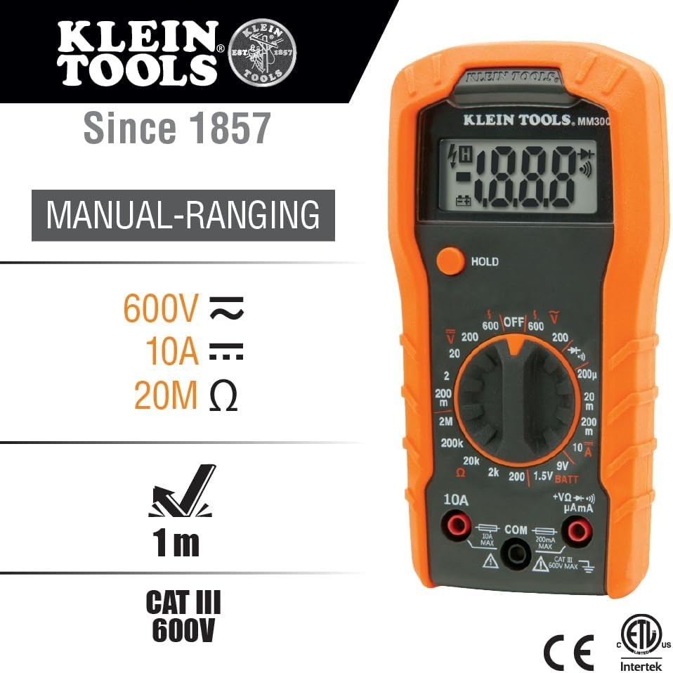 Complete Klein Electrical Kit: Multimeter, Noncontact Voltage Tester & More