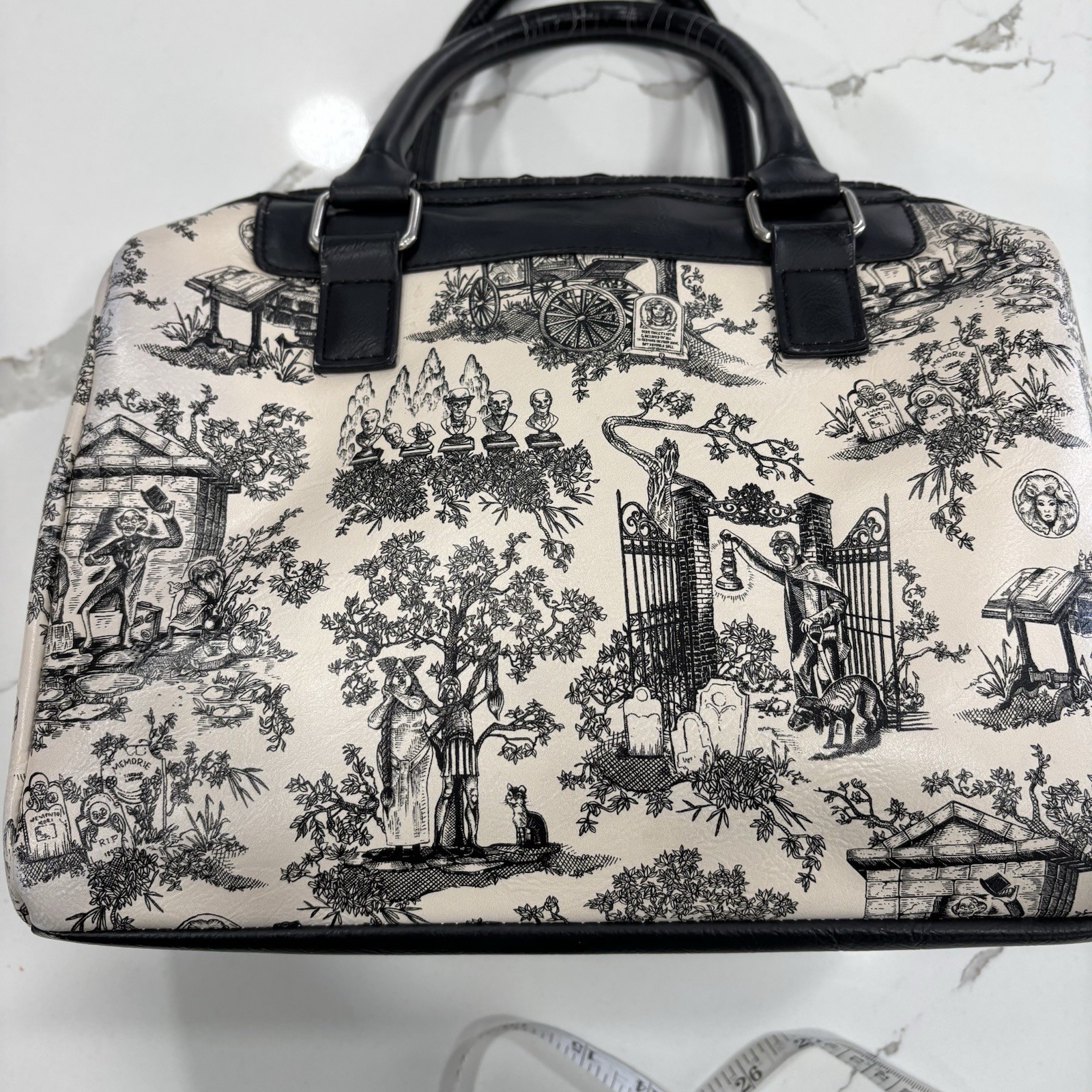 Haunted Mansion Faux Leather Hand Bag Purse Disney Parks Madame Leota Ghost