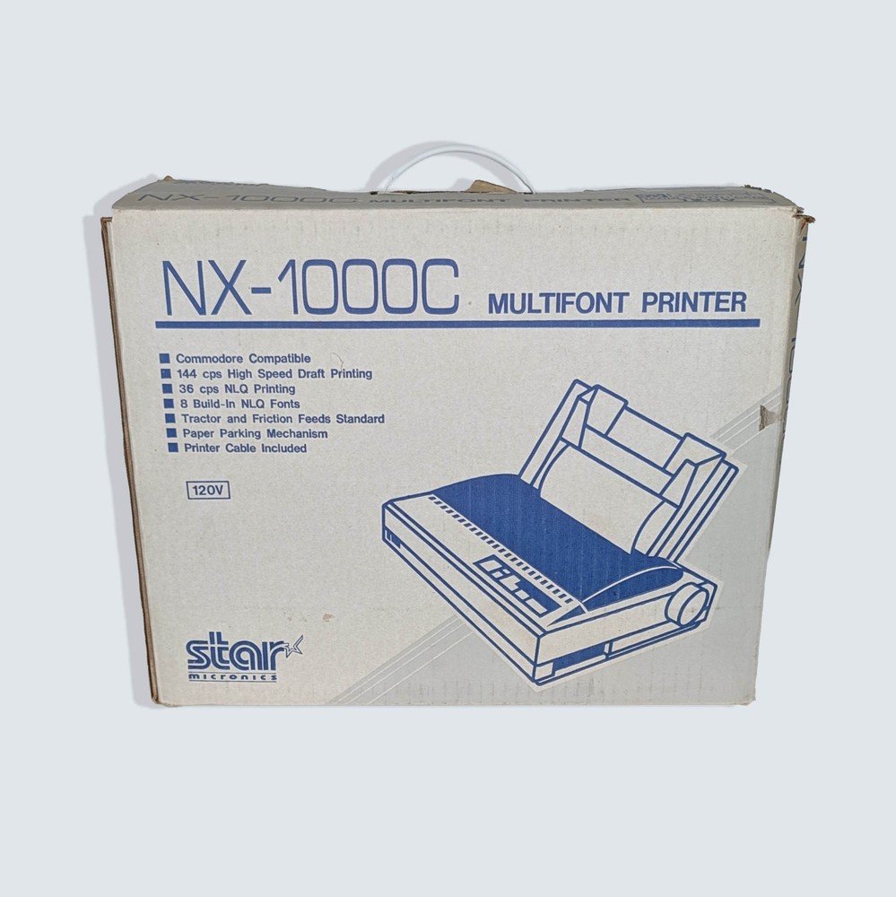 Star Micronics NX-1000C Dot Matrix Multi-Font Printer Commodore 64 Tested! Retro