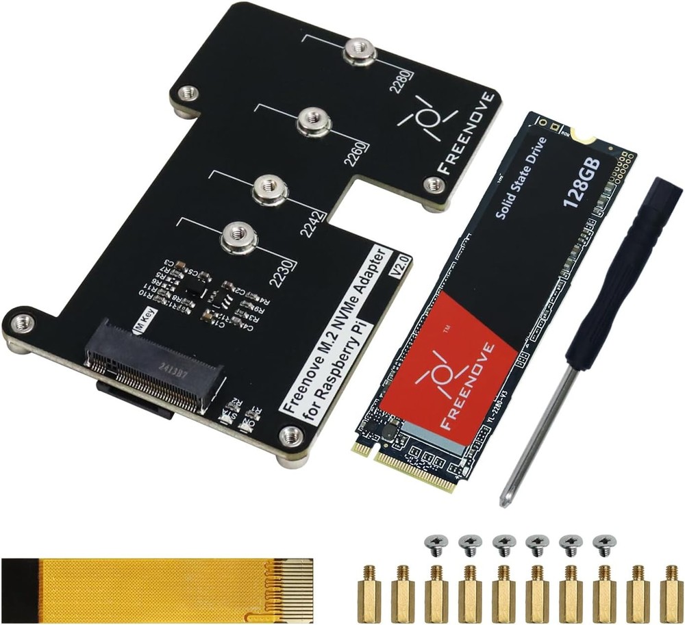 M.2 NVMe Adapter for Raspberry Pi 5