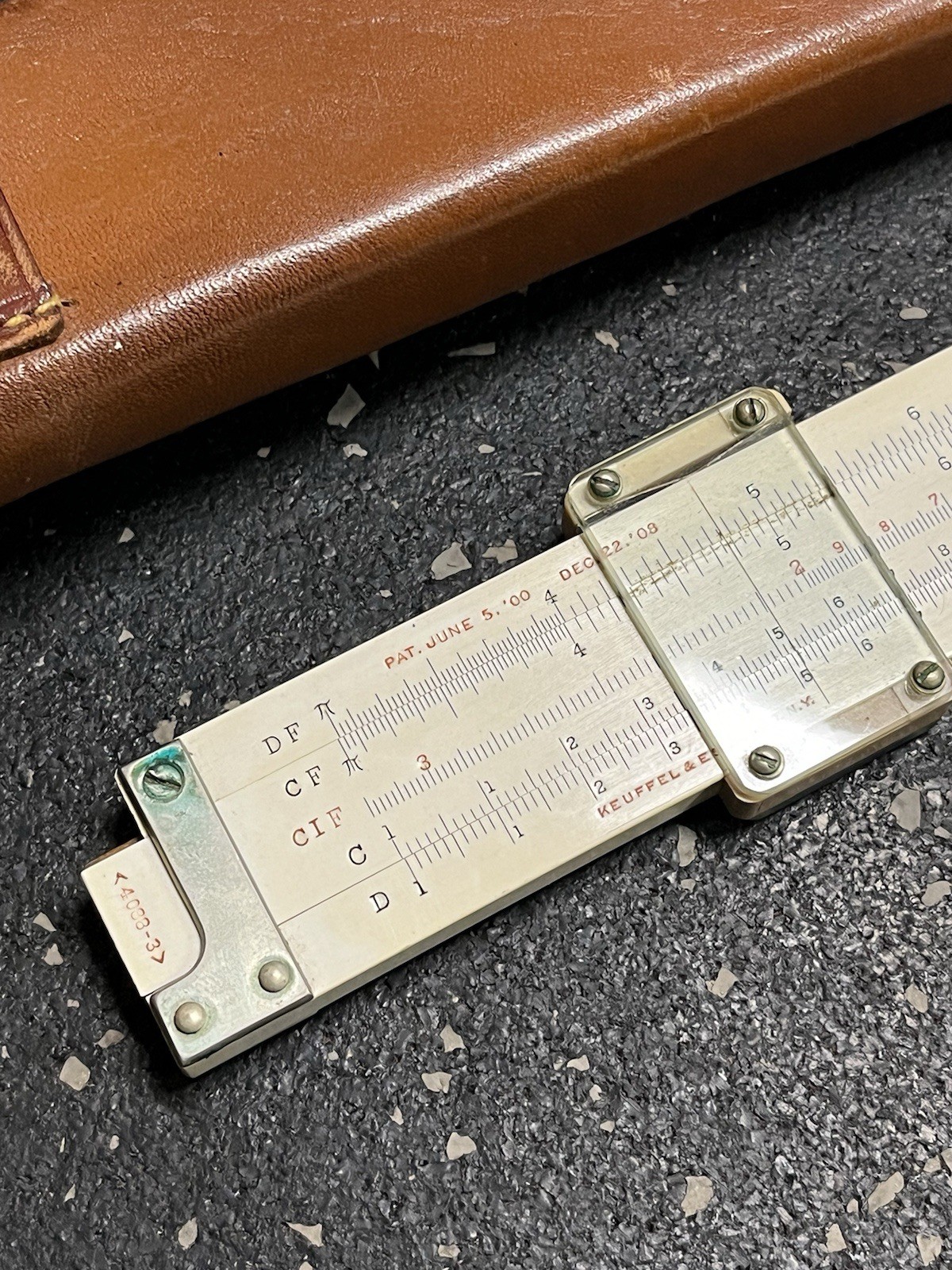 Keuffel & Esser 4088-3 Slide Ruler Leather Case