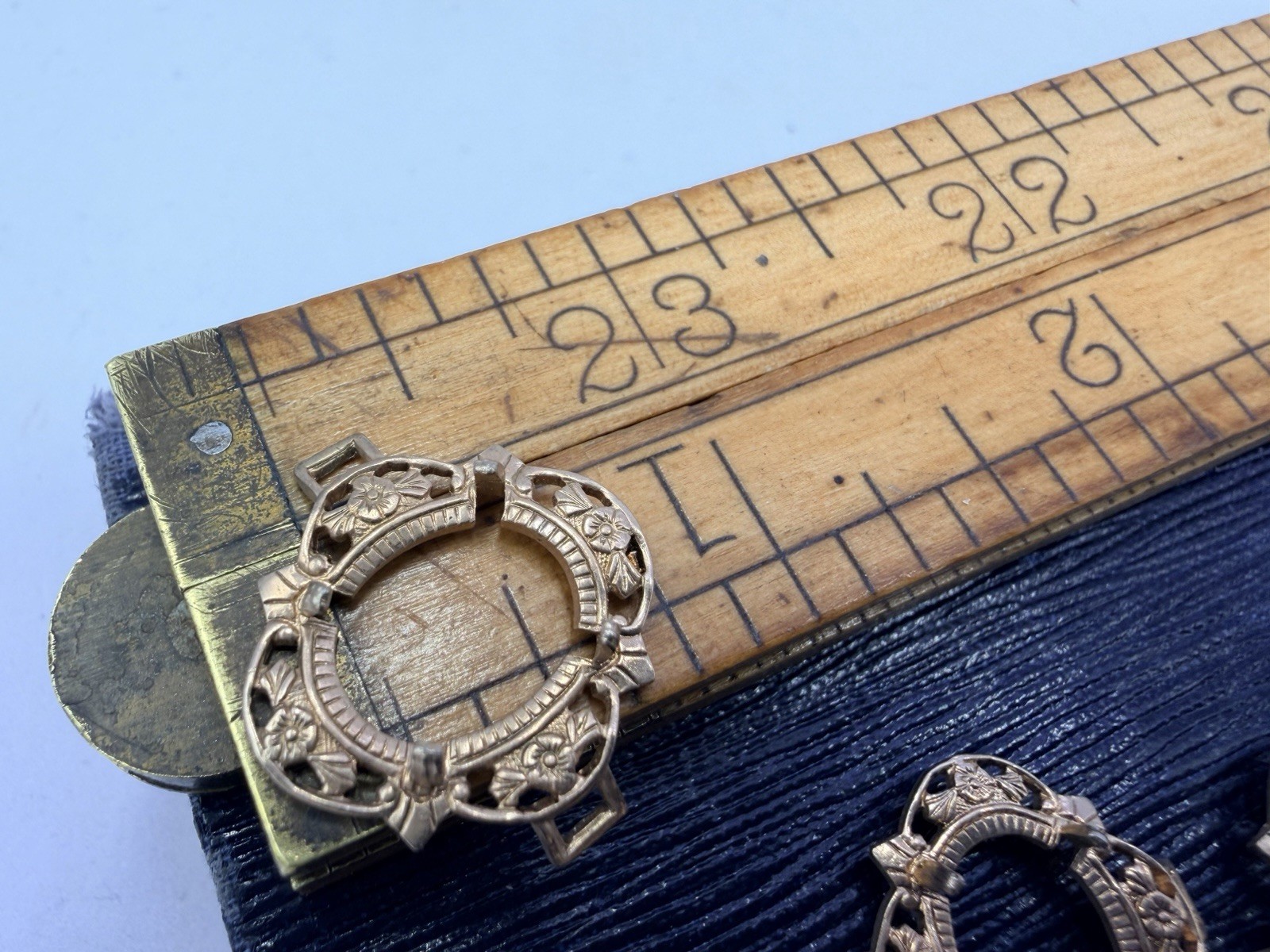 6 Pcs VTG Metal Settings Frame Connectors Findings Filigree Gold Silver 8x10mm