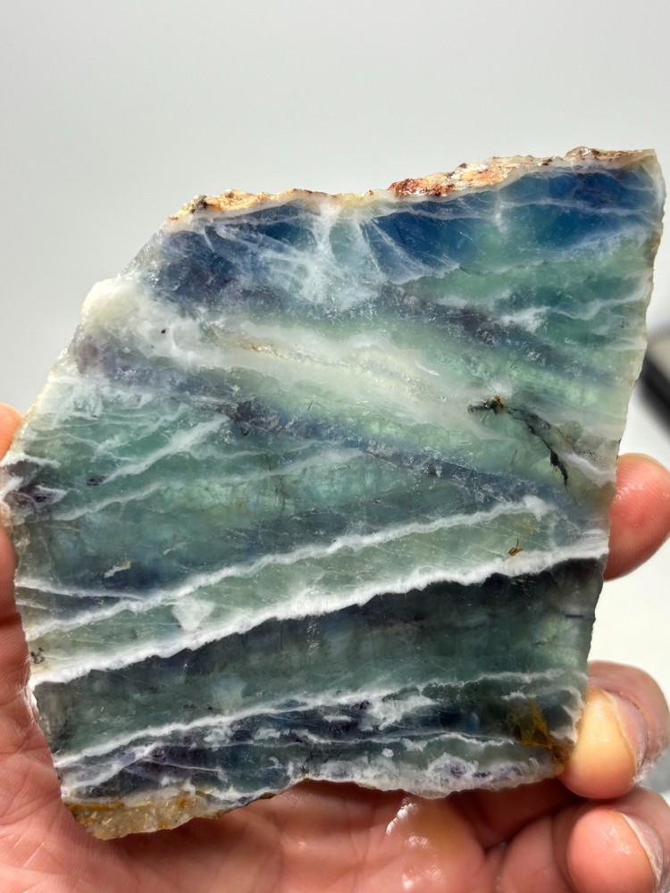 Fluorite slab Cabbing Lapidary Combo Ship Avail