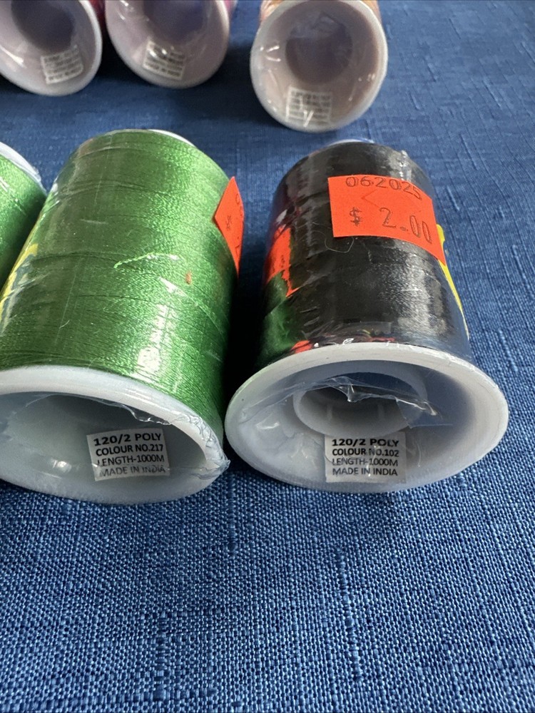 8 NEW Spools Thread art Polyester Embroidery Thread 1000M INV#75