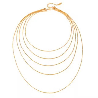 Layered Box Chain Necklace