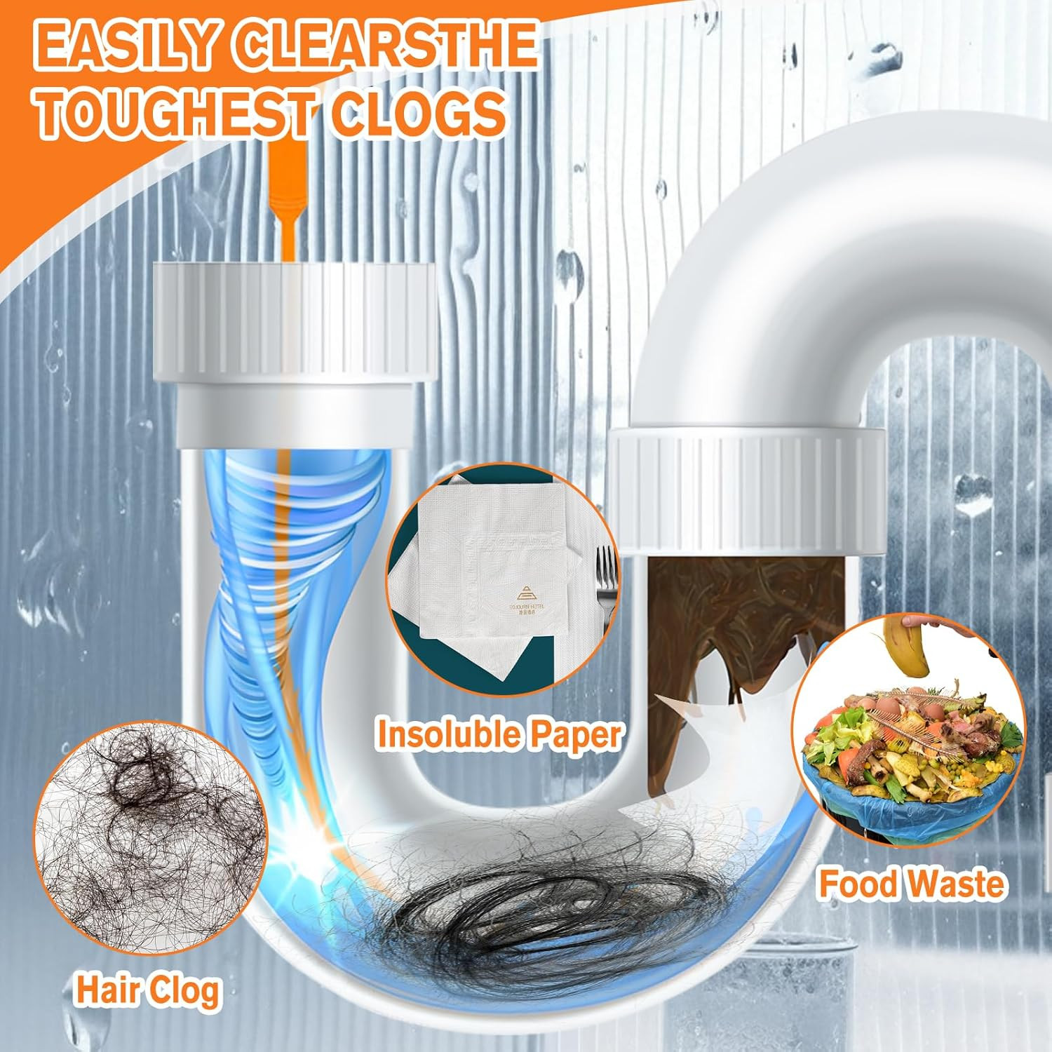 Drain Hair Catcher 20 Inch Drain Snake Shower Drain Hair Trap Clog Remover Lot