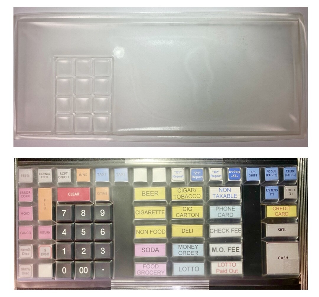 SAM4s SPS-520 RT, ER-5240M, HK-7200*7240 Raised Keyboard Wet Cover Silicone Skin