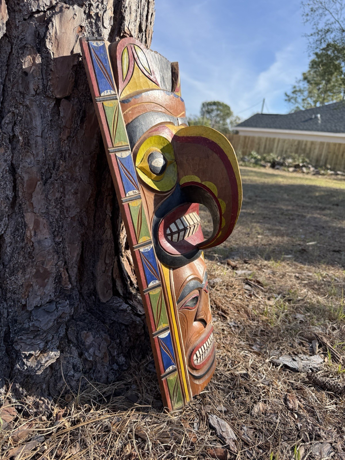 Northwest Coast OLD Large Carved Cedar Panel