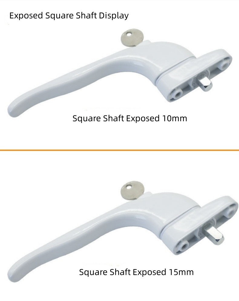 Universal Window Handle Multi-Spindle Inline PVC Outward-Opening Windows