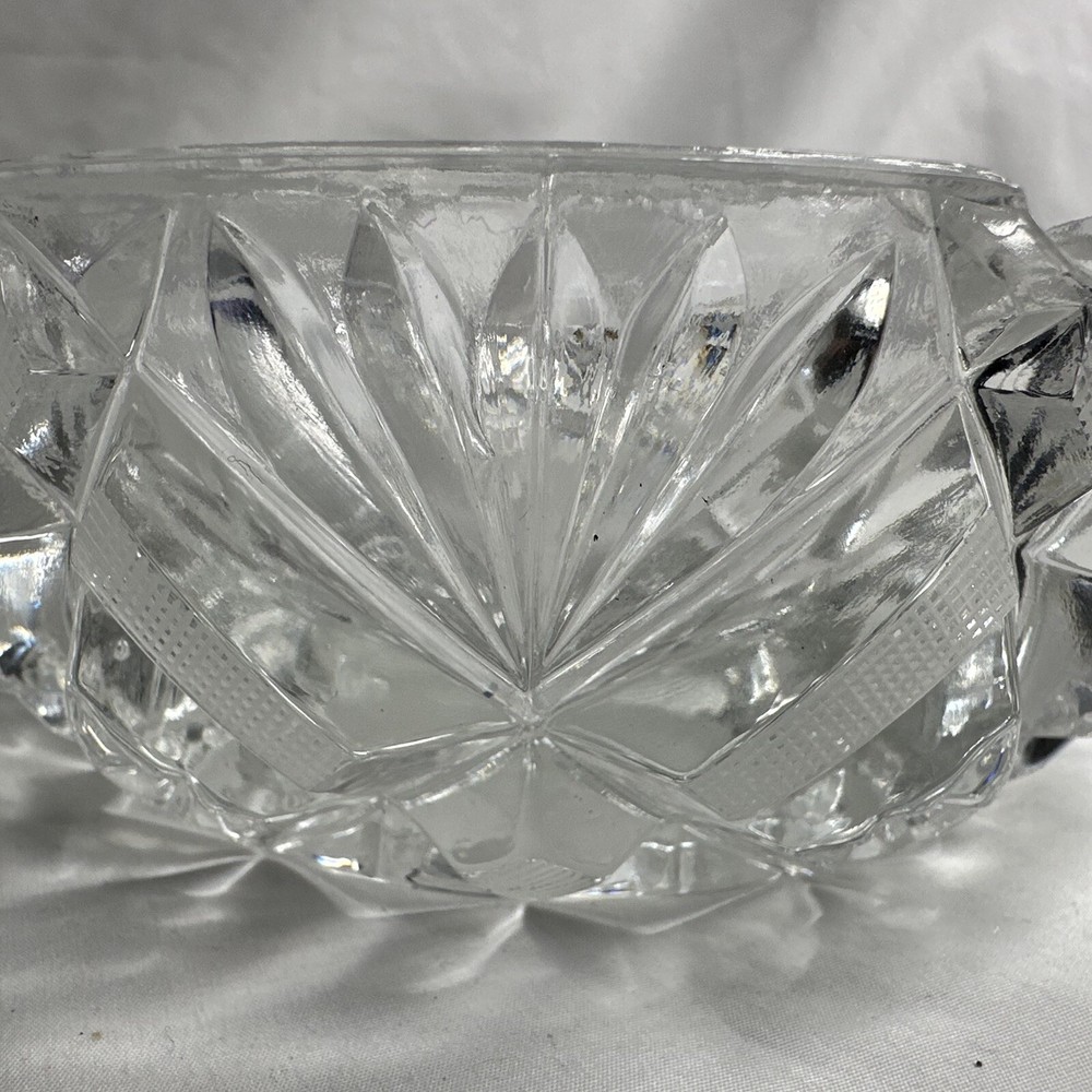 Heavy Glass Ashtray 6”