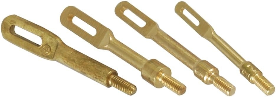 Tipton Solid Brass Slotted Tip Gun Jag 4 Pack with IMPROVED/1 Pack, bronze