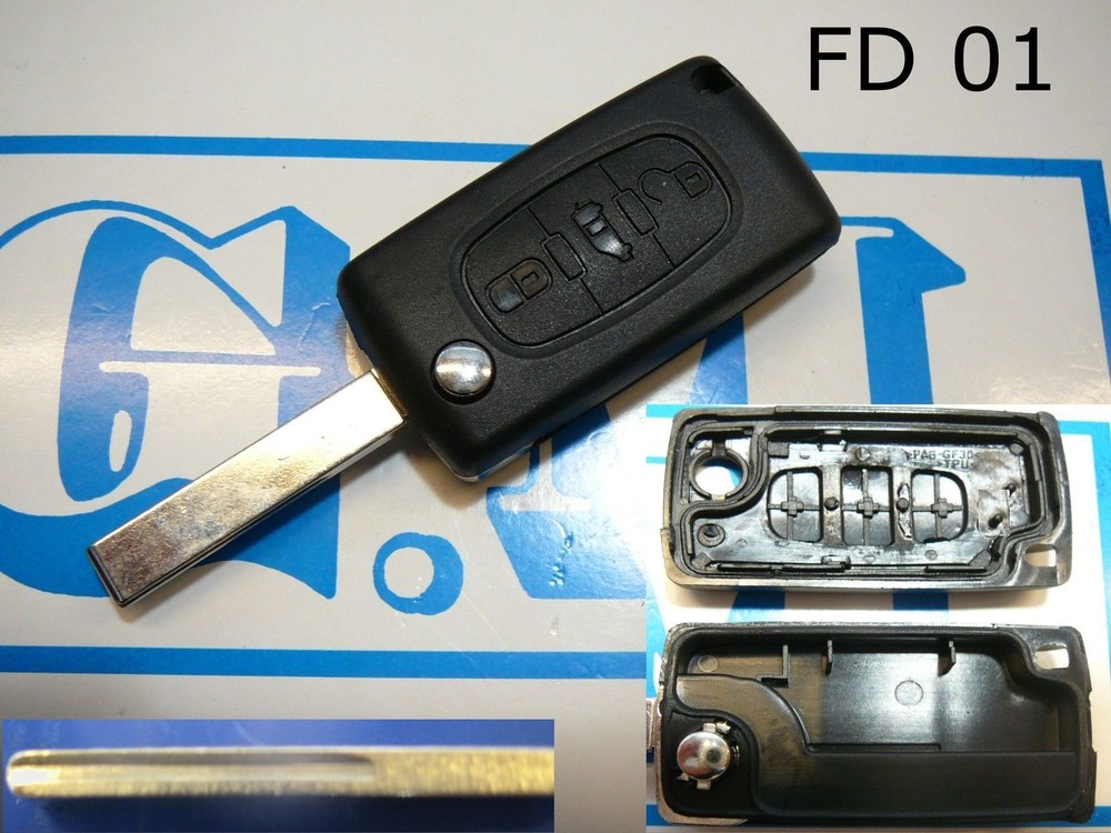 CITROEN JUMPY JUMPER 3 BUTTON REMOTE CONTROL KEY COVER SHELL READ WELL