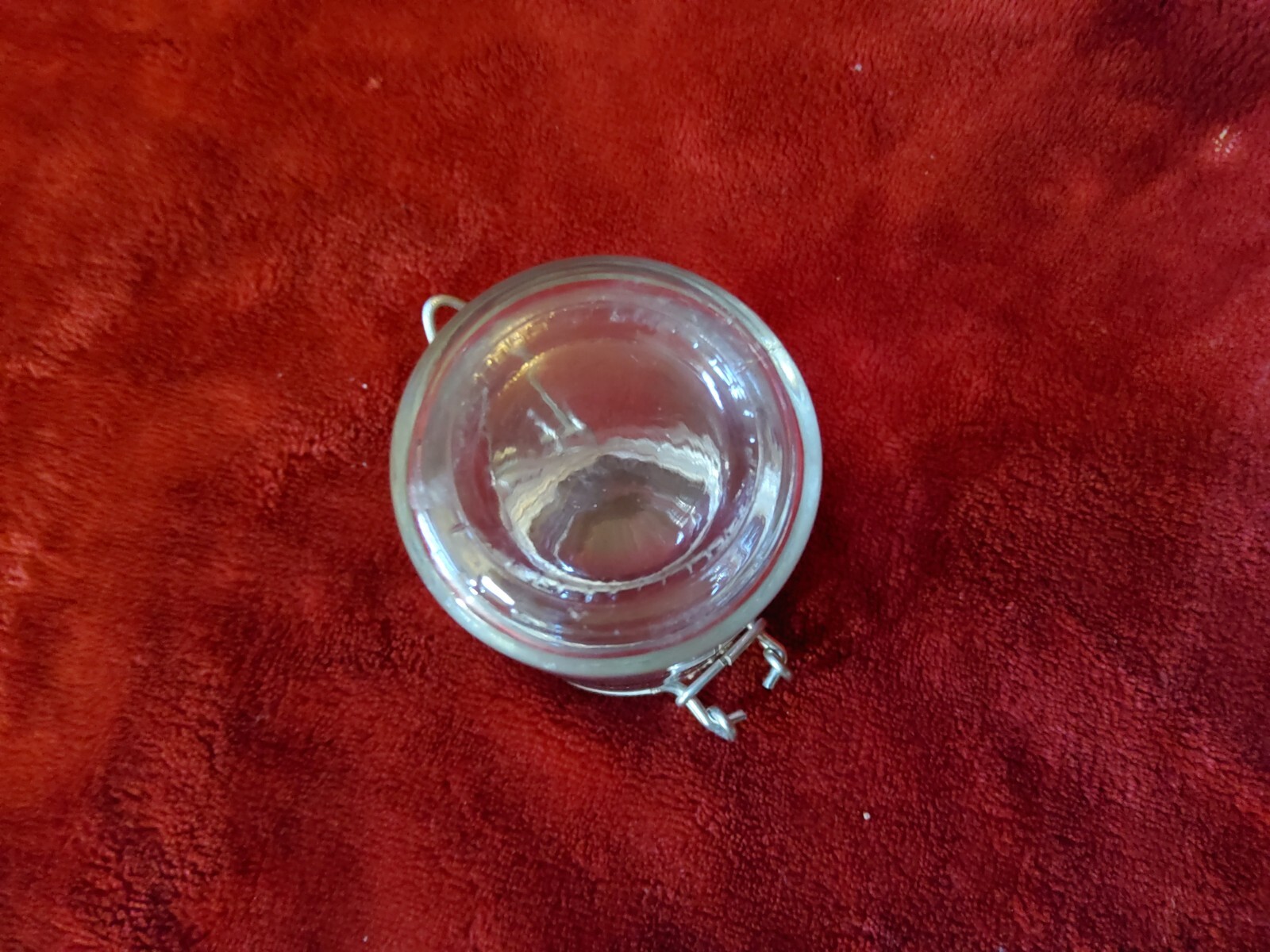 Jar With Locking Lid Clear Glass 3.25" x 1.75"