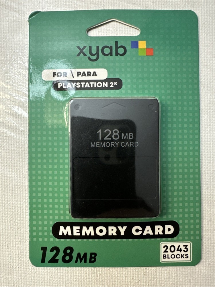 PlayStation 2 PS2 128MB Memory Card – Save Data Storage – Retro Gaming