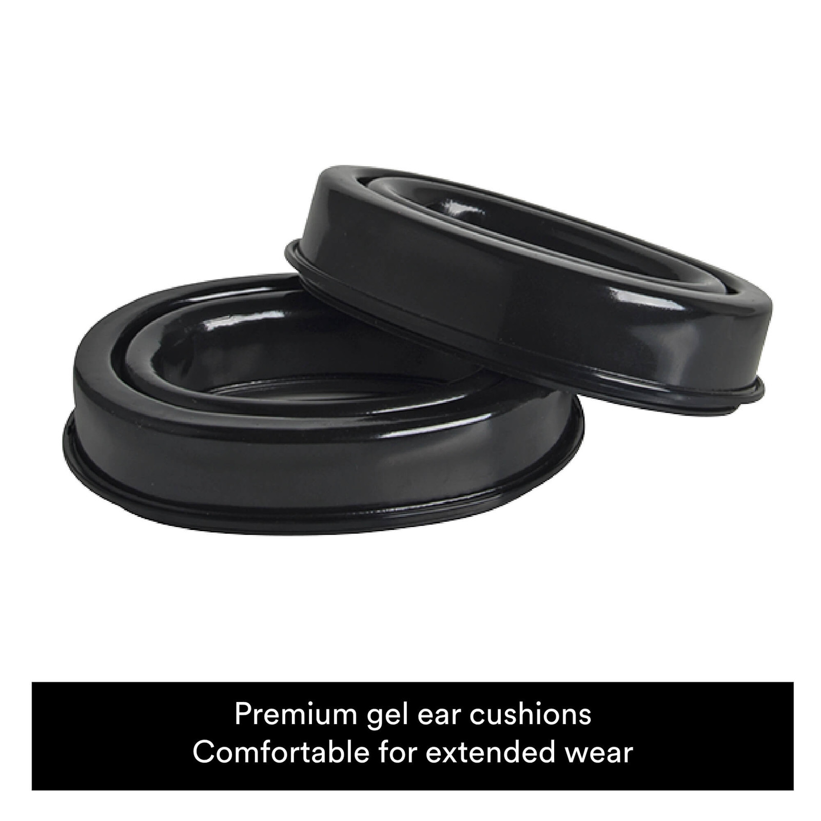 3M Gel Hearing Protector Replacement Hygiene Kit: 1 pair (Black)