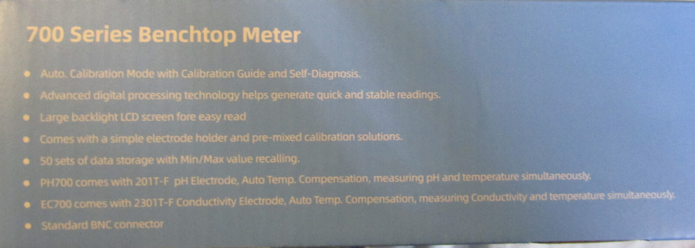 Apera Instruments EC700 Benchtop Lab pH Conductivity/Temperature Meter
