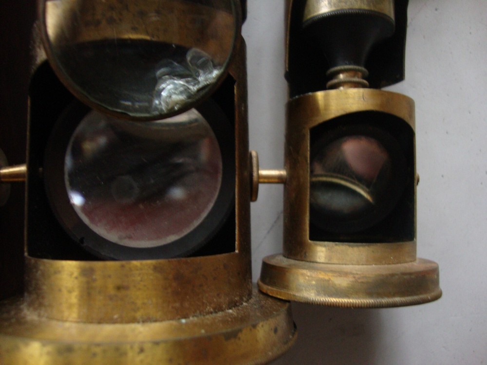 Antique microscopes and accessories