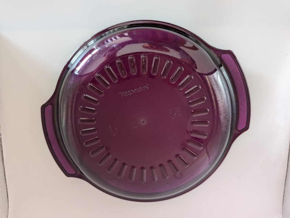 Tupperware Microwave Stack Cooker Steamer Purple 4 Piece Set