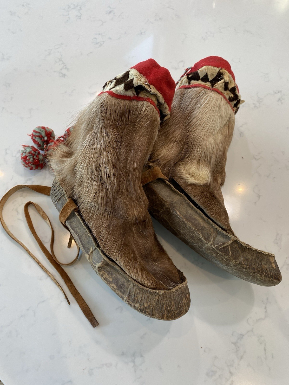 Vintage Inupiat Mukluks Fur Boots