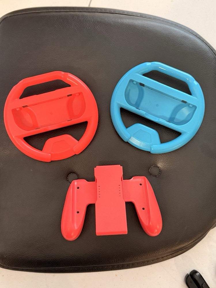 Nintendo Steering Wheel & Controller Grip Attachments for Switch