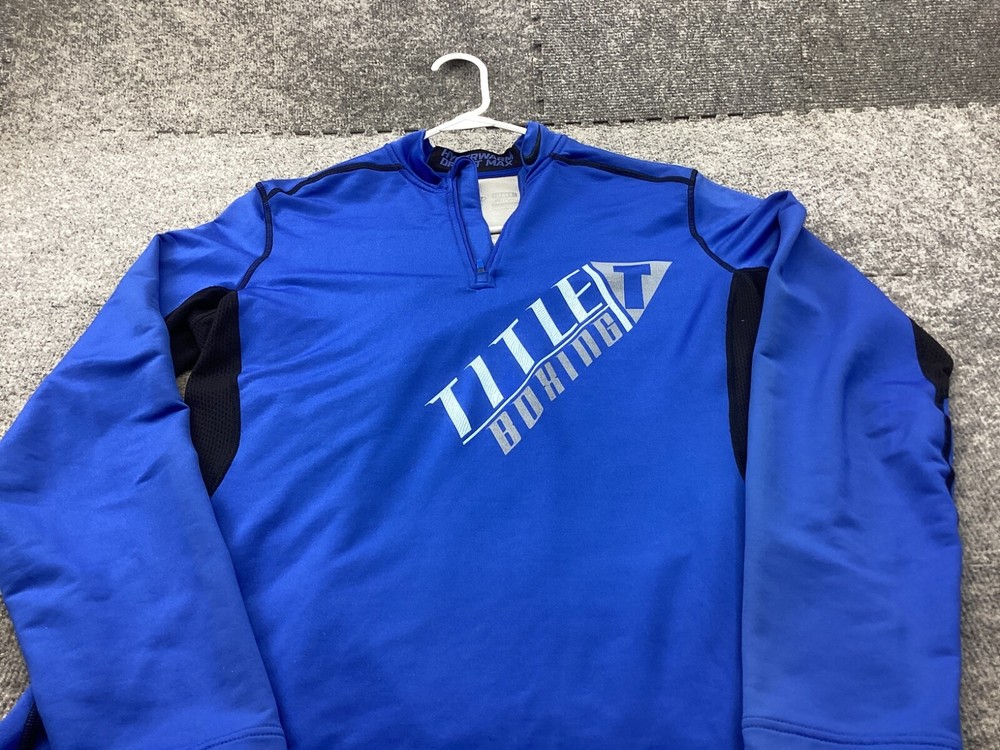 Nike Pro Combat 1/4 Zip Pullover Mens Large Hyperwarm Dri Fit Max Fitted Boxing