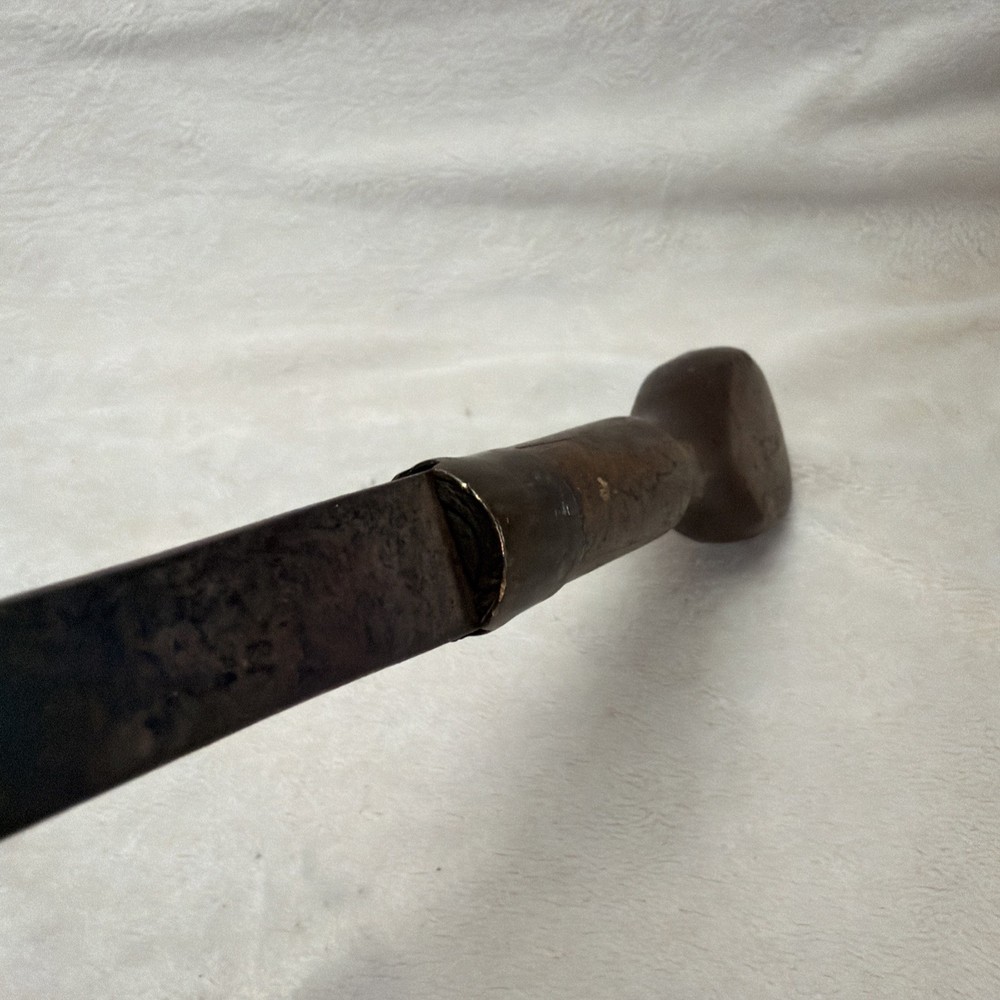 Antique 25” Flathead Screw Driver With Wood Handle