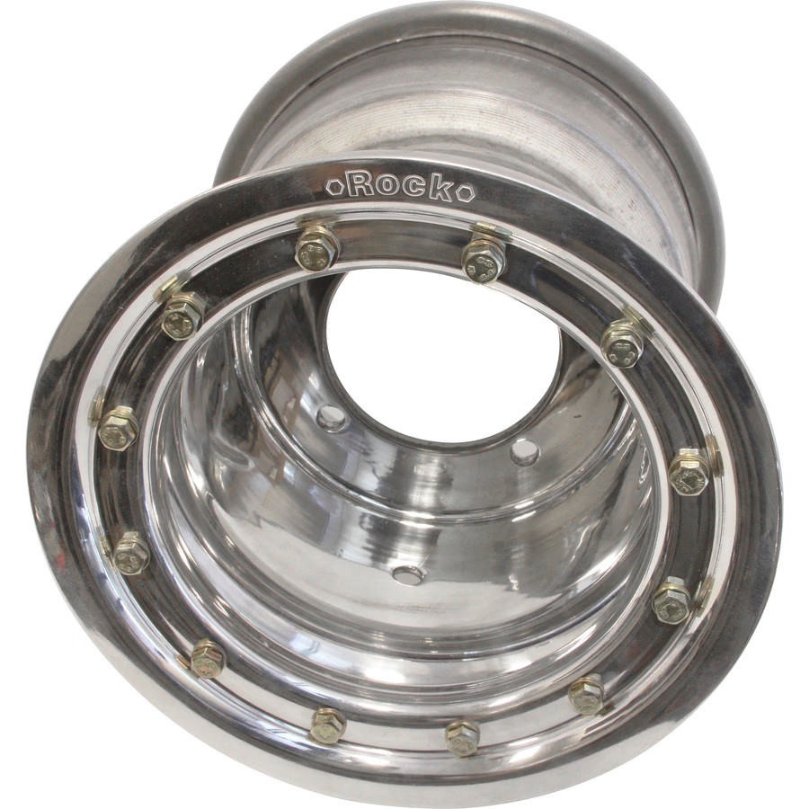 MotoSport Rock Standard Beadlock Wheel - Polished, 8X8 / 3+5 / Rear 602-88-11035