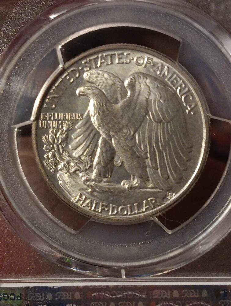 👉1943 Walking Liberty Half DDO error PCGS MS64