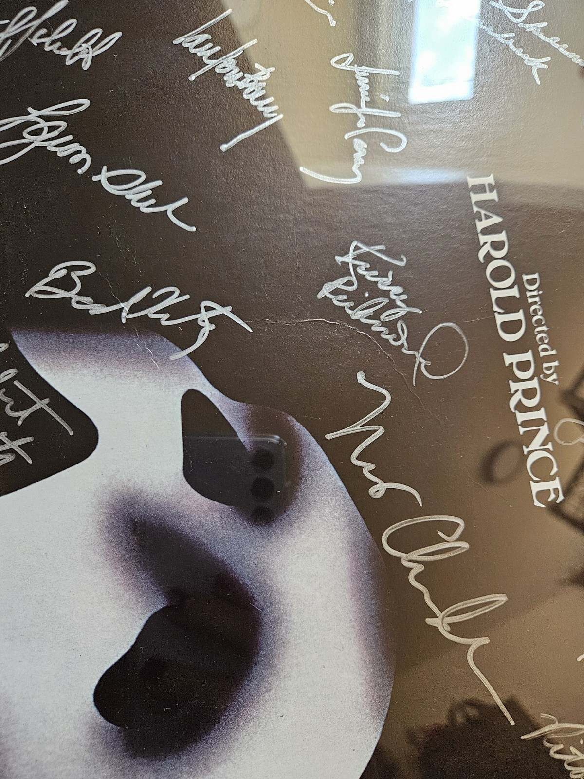 Phantom of the Opera Broadway Cast Signed Poster Window Card (14 x 19)