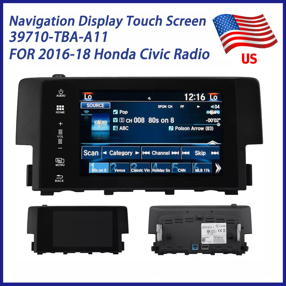 39710-TBA-A11 FOR 2016-18 Honda Civic Radio OEM Navigation Display Touch Screen