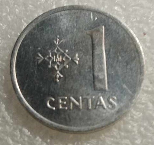 1991 LITHUANIA 1 CENT COIN B
