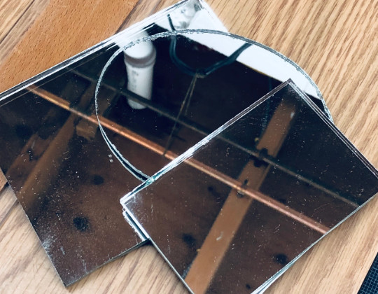 4 1/8” Round Replacement Mirror, Hand Cut, Custom Cut