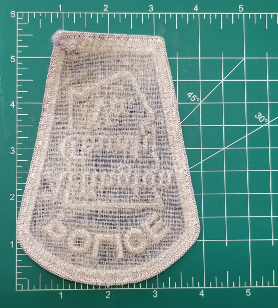 Arlington County Virginia Police Patch ~ White Outer Edging
