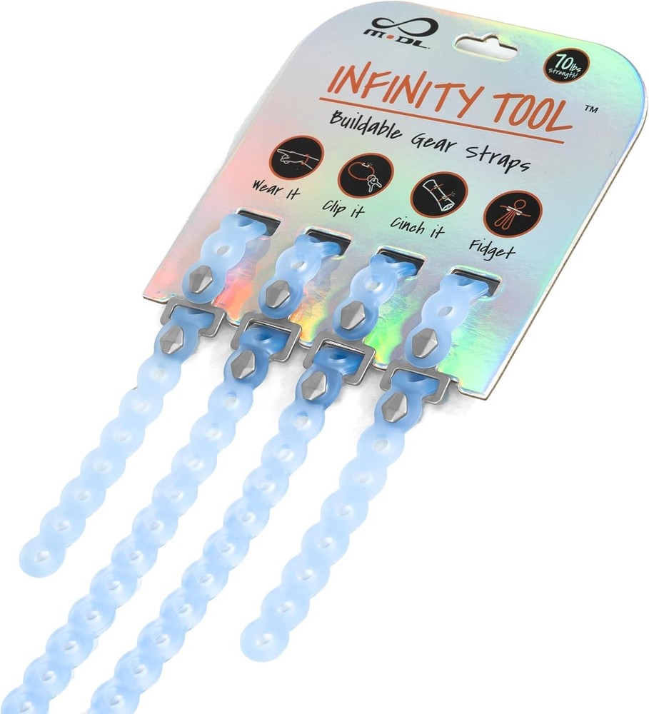 Infinity Tool™ 2.0 Modular Straps 4-Pack Flexible Multi-Tool Gear Strap Wearable