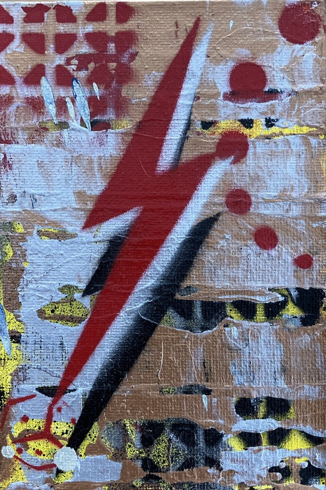 Lightning Bolt Original Art Surf Vans
