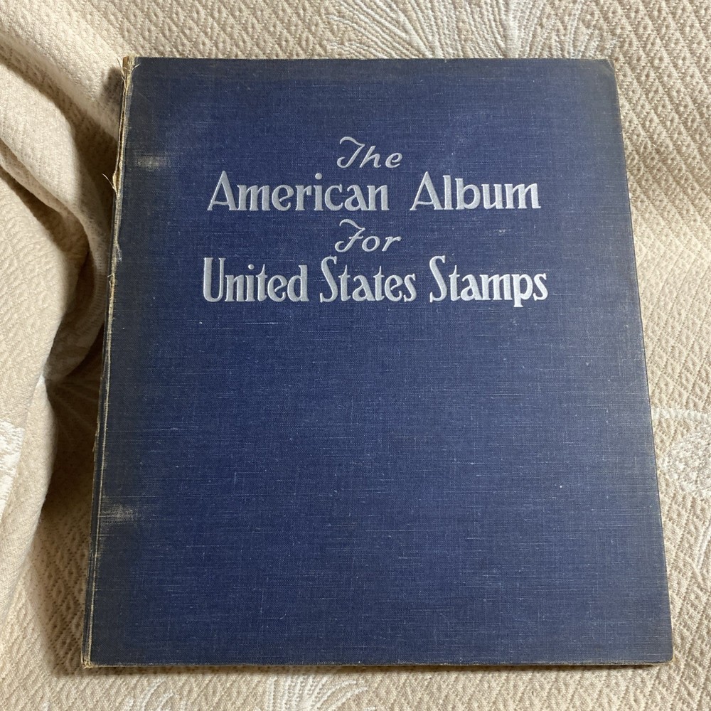 The American Album For United States Stamps Scott Publication HC 1946 75+ Stamps